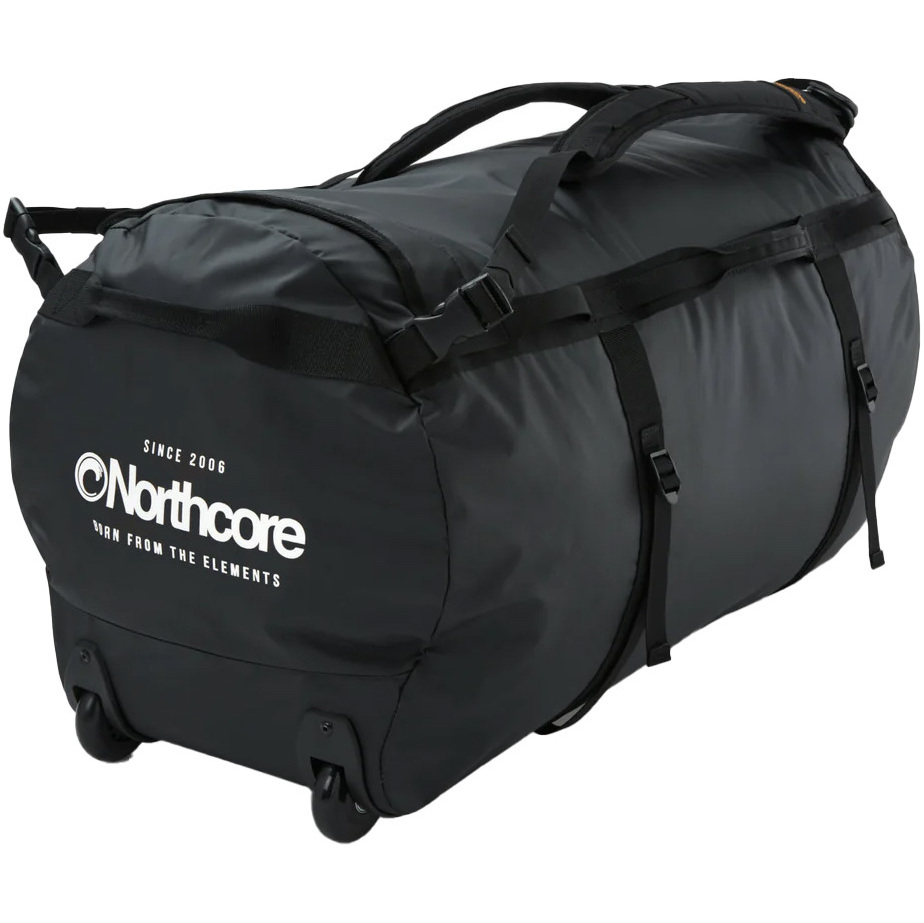 2026 Northcore Wheeled Duffle Bag 110L NOCO123DC - Black / White